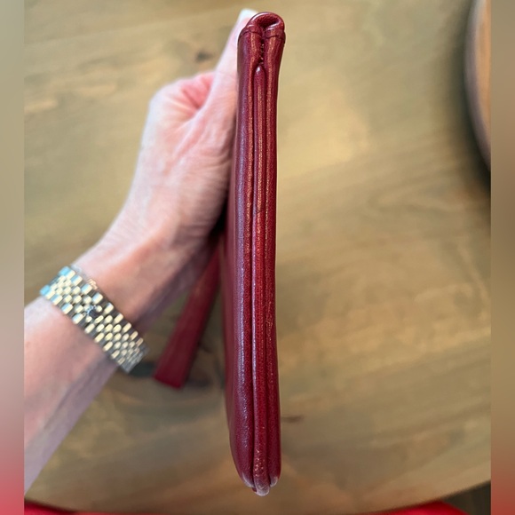 HOBO Brand Red Leather Wristlet - Picture 9 of 16